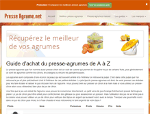 Tablet Screenshot of presseagrume.net